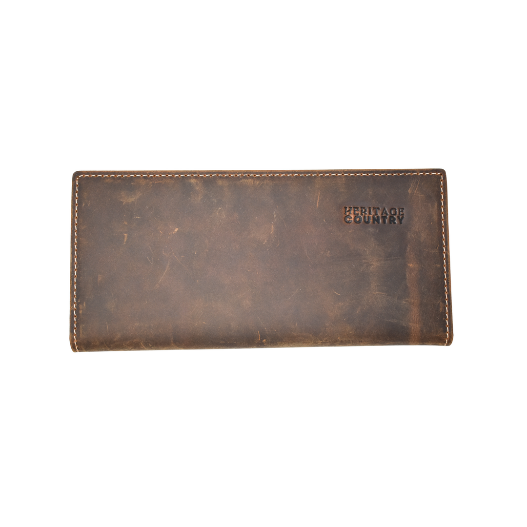 Women's Slimline Single-Fold Leather Wallet