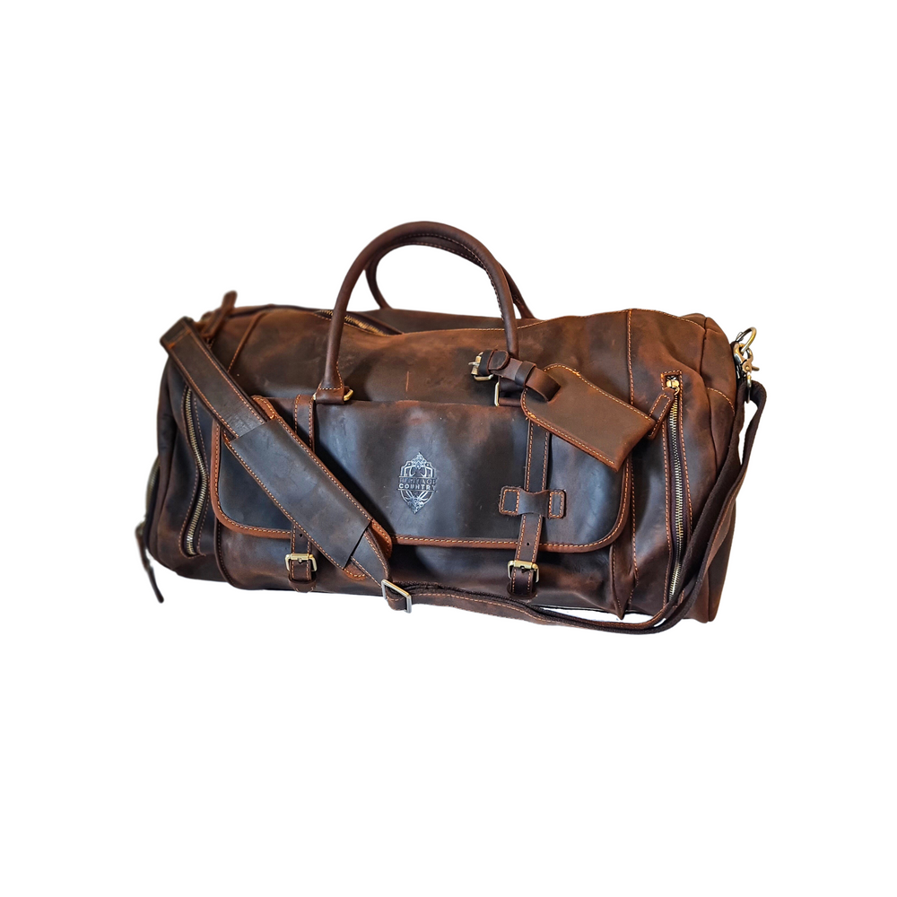 The Range Leather Duffle Bag | Australian Country Brand - Heritage Country - lots of pockets