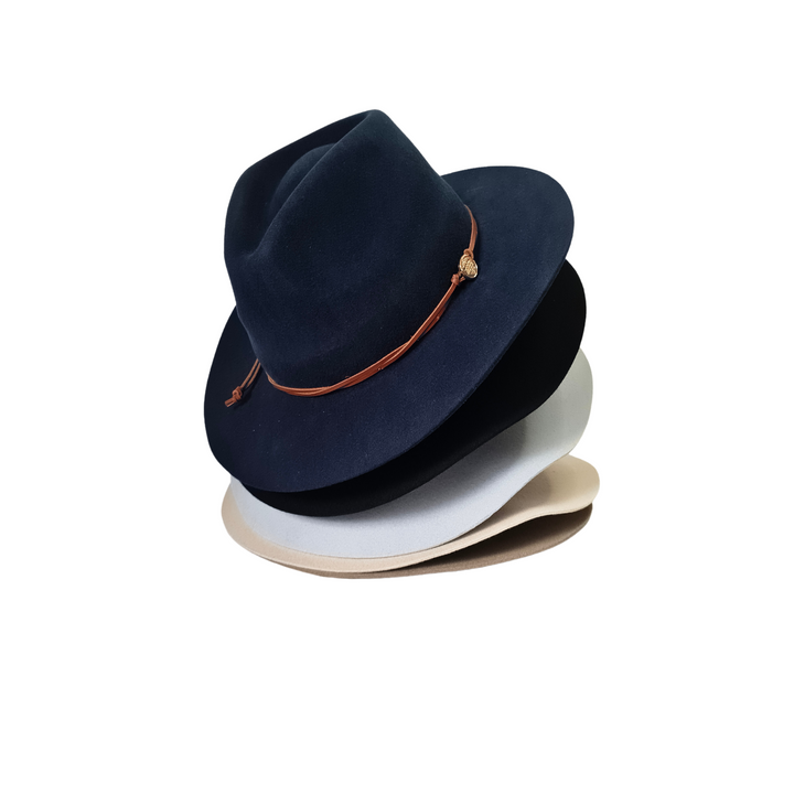 Adjustable Country Fedora Hat - 5 colorways stacked | Australian Country Brand