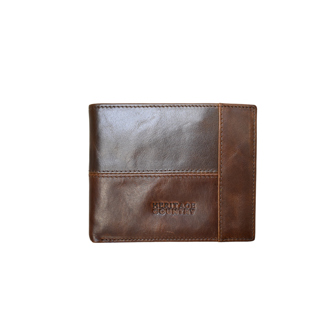 Book-Fold Patchwork Leather Wallet