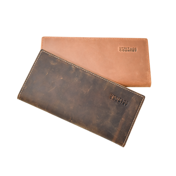 Women's Slimline Single-Fold Leather Wallet