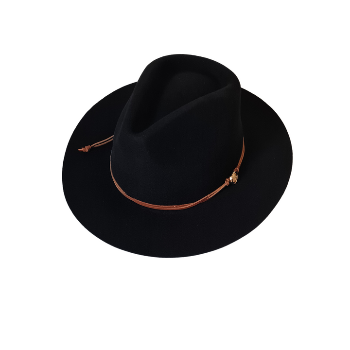 Heritage Country Fedora Hat - Black | Australian Country Brand