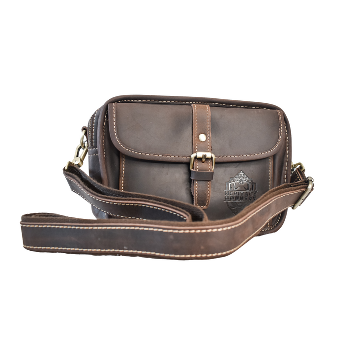 'The Oliver' Small Leather Saddle Bag - Cross Body or Side Bag - Handbag