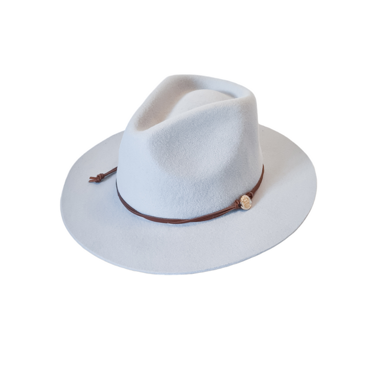 Adjustable Fedora Hat - Sky | Australian Country Brand